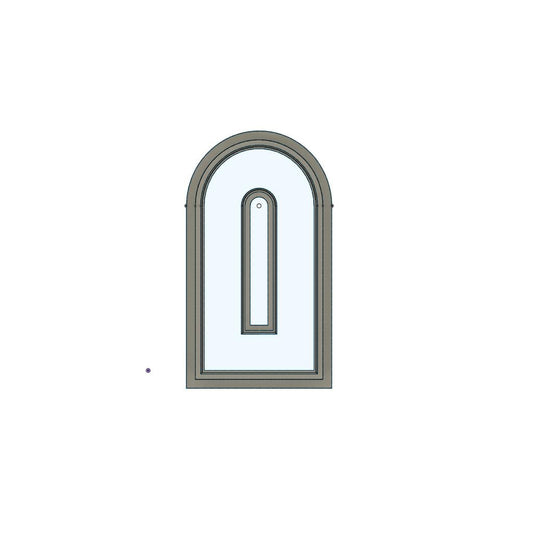 NPC229- Tall Closed Rainbow clay cutter