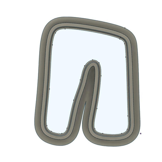 NPC226- Abstract N Left clay cutter
