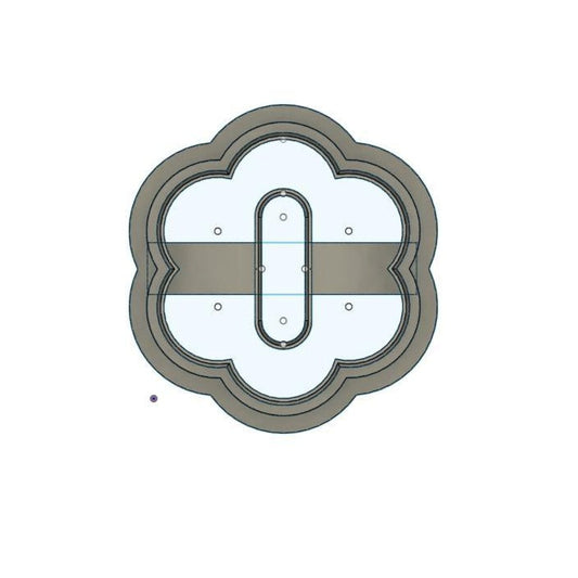 NPC246- Floral Doughnut clay cutter