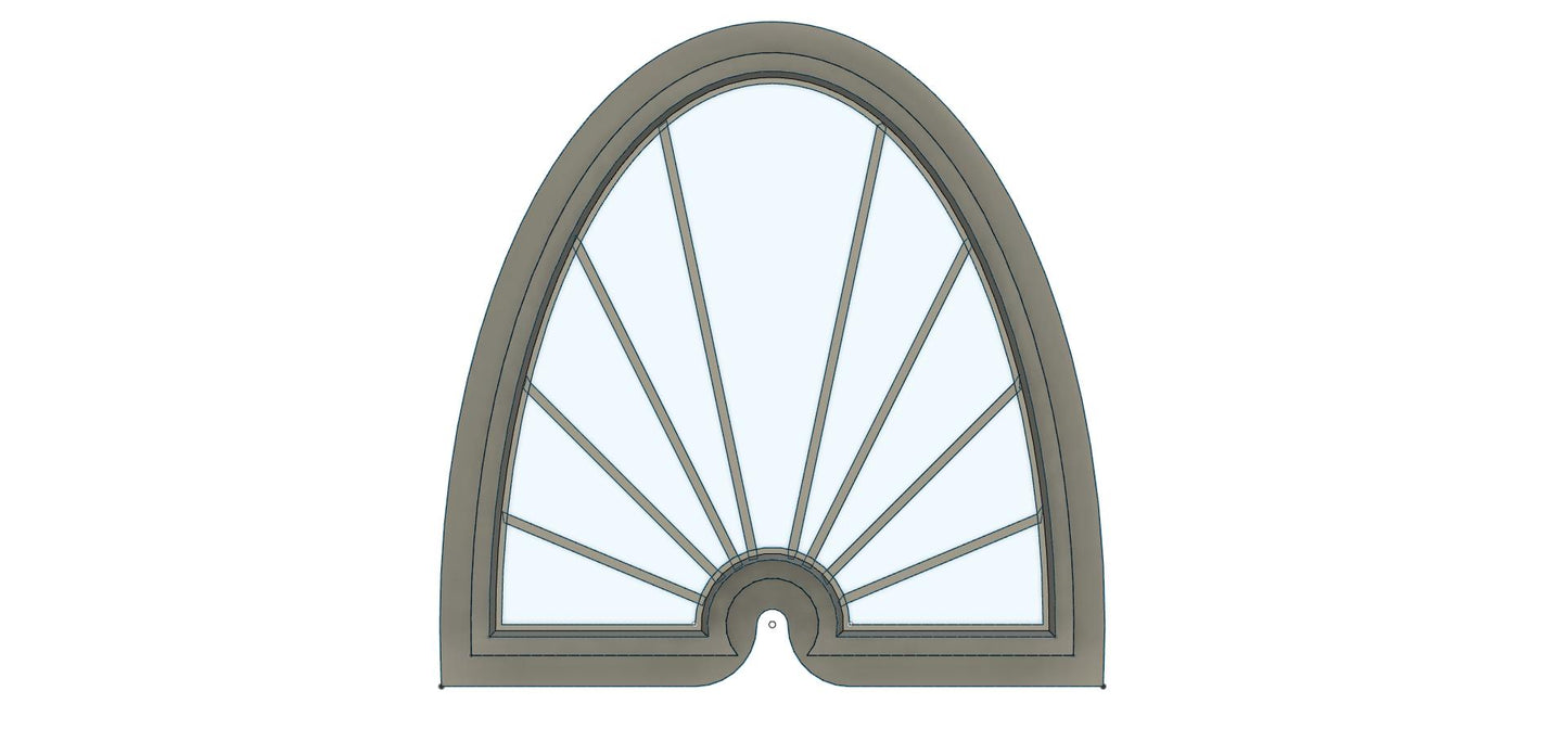 NPC479 - Tall Sunshine Arch clay cutter