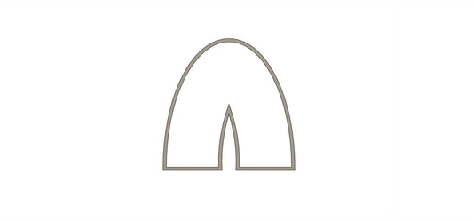 NPC484 - Rounded Arch clay cutter 2