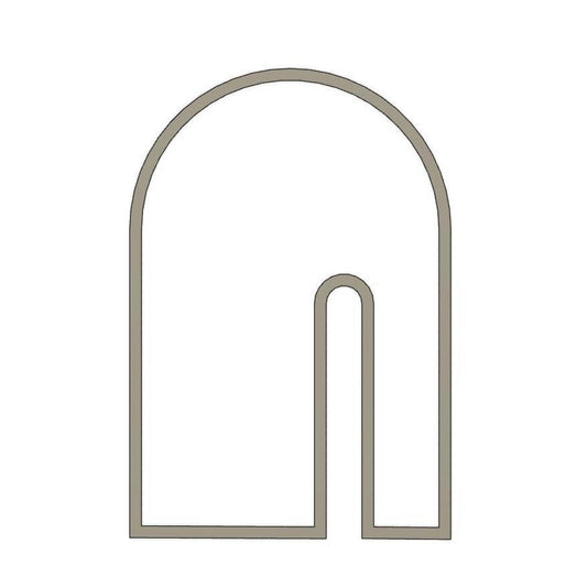 NPC489 - Double Tall Arch clay cutter