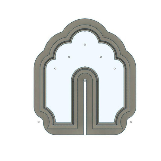 NPC493 - Double Vintage Arch clay cutter
