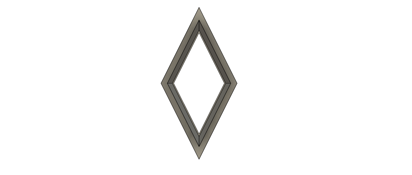 NPC013 - Diamond Shape clay cutter