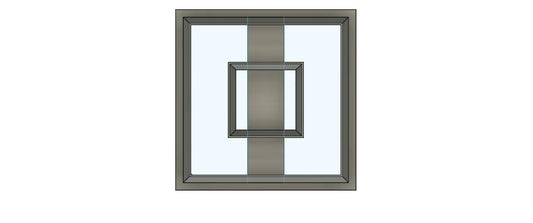 NPC053 -  Square Doughnut clay cutter