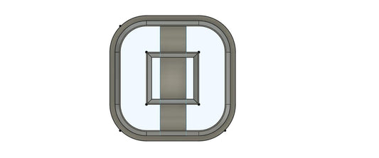 NPC064 - Semi-Square Dougnut Clay cutter