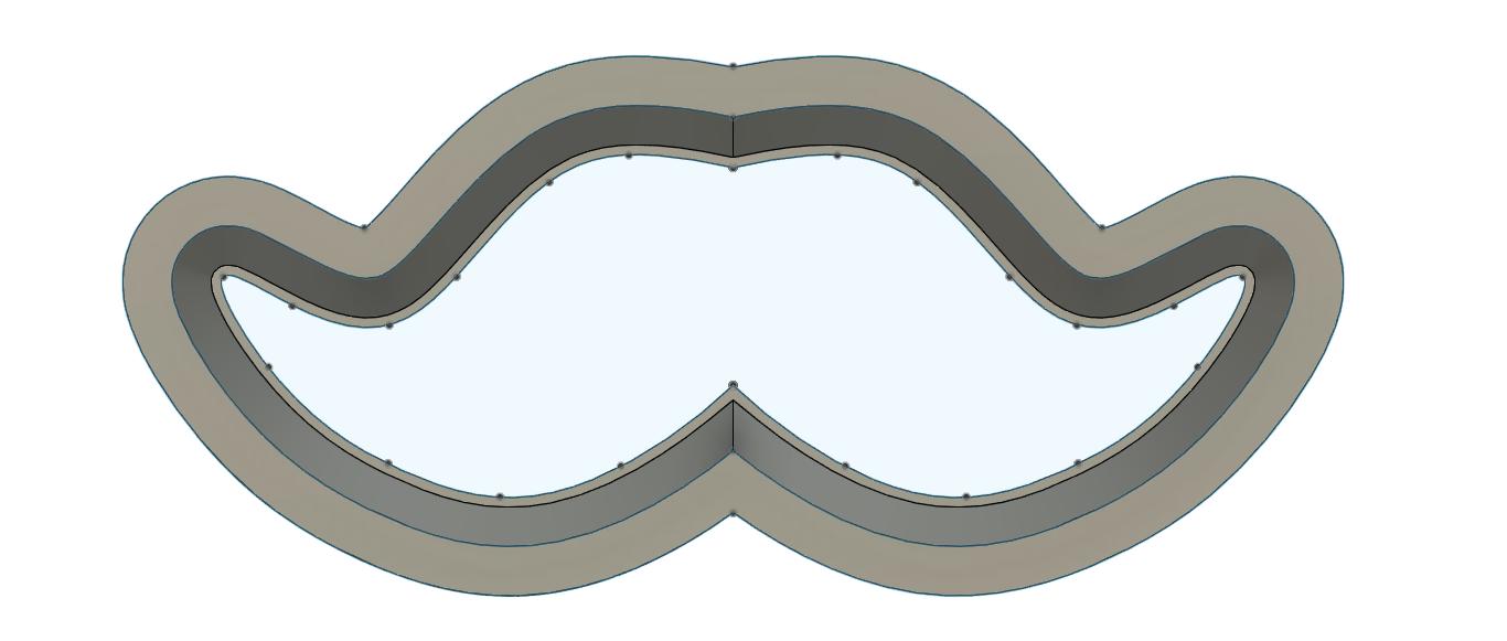 NPC076 - Mustache Clay cutter