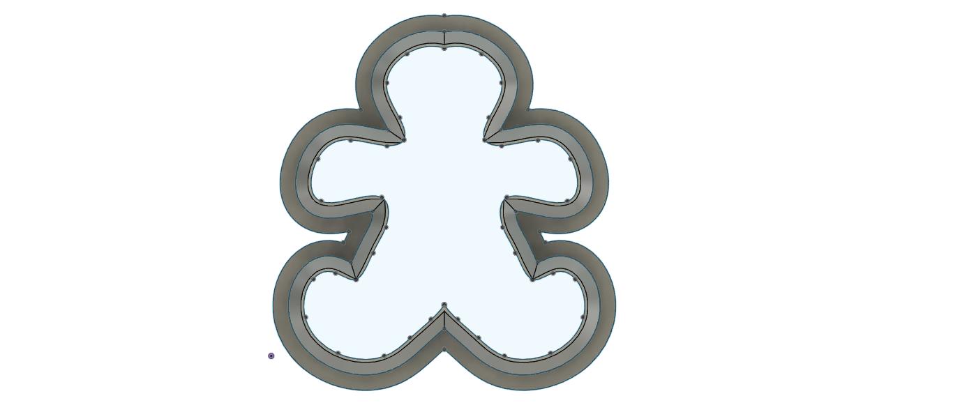NPC084 - Gingerbread Man Clay cutter