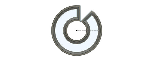 NPC091- 7/8 Doughnut Clay cutter