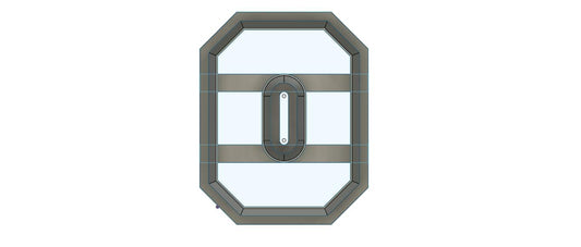 NPC102  - Square Doughnut 2 Clay cutter