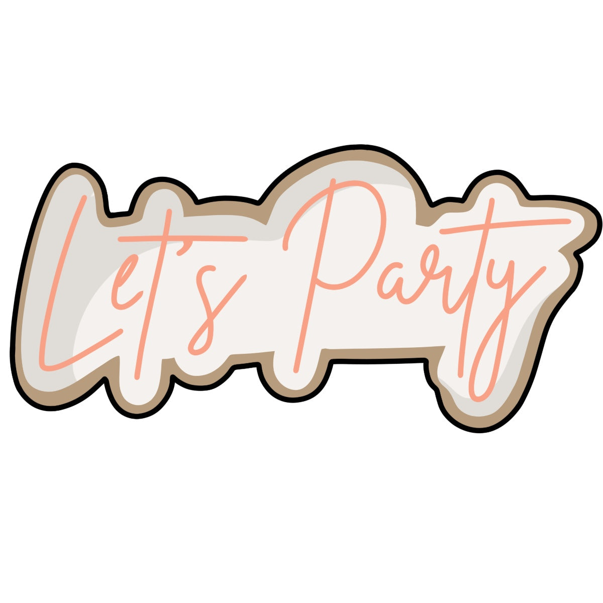 CC407 -Let's Party Cookie/Fondant Cutter