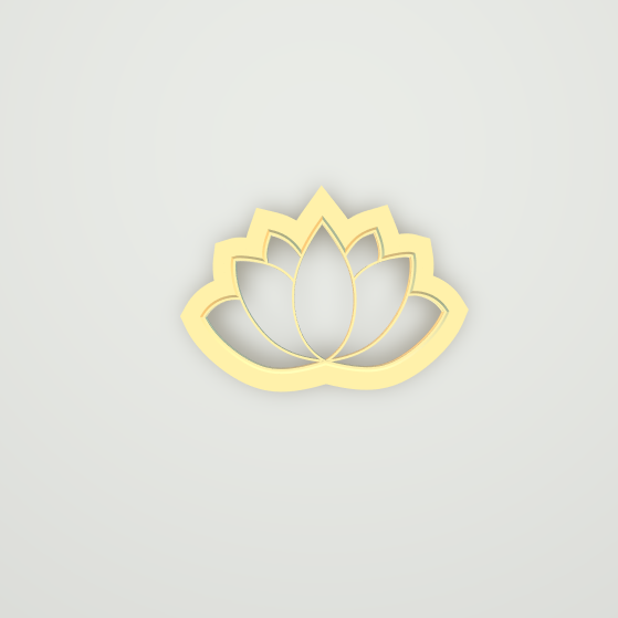 NPC173 - Lotus Flower clay cutter